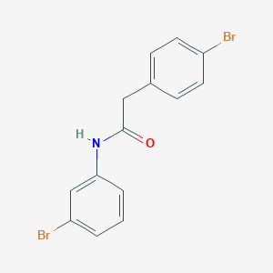 molecular formula C14H11Br2NO B417335 N-(3-bromophenyl)-2-(4-bromophenyl)acetamide 