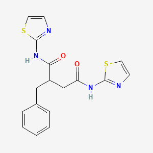 molecular formula C17H16N4O2S2 B4173420 2-benzyl-N,N'-di-1,3-thiazol-2-ylsuccinamide 