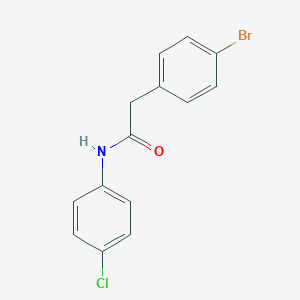 molecular formula C14H11BrClNO B417343 2-(4-bromophenyl)-N-(4-chlorophenyl)acetamide 