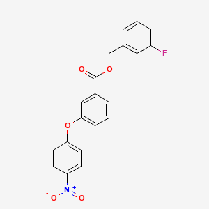 molecular formula C20H14FNO5 B4173446 3-fluorobenzyl 3-(4-nitrophenoxy)benzoate 