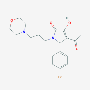 4-acetyl-5-(4-bromophenyl)-3-hydroxy-1-(3-morpholin-4-ylpropyl)-1,5-dihydro-2H-pyrrol-2-one