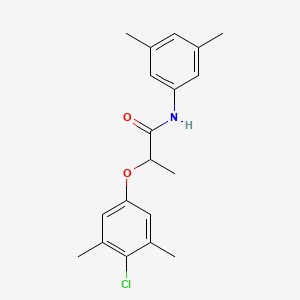 molecular formula C19H22ClNO2 B4173626 2-(4-chloro-3,5-dimethylphenoxy)-N-(3,5-dimethylphenyl)propanamide 