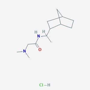 molecular formula C13H25ClN2O B4173733 N~1~-(1-bicyclo[2.2.1]hept-2-ylethyl)-N~2~,N~2~-dimethylglycinamide hydrochloride 