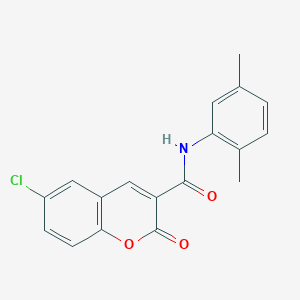 6-chloro-N-(2,5-dimethylphenyl)-2-oxo-2H-chromene-3-carboxamide