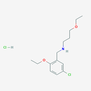 molecular formula C14H23Cl2NO2 B4173749 N-(5-chloro-2-ethoxybenzyl)-3-ethoxy-1-propanamine hydrochloride 