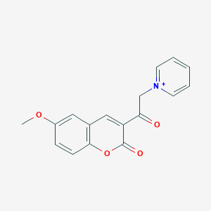 6-Methoxy-3-(2-pyridin-1-ium-1-ylacetyl)chromen-2-one