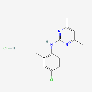 N-(4-chloro-2-methylphenyl)-4,6-dimethyl-2-pyrimidinamine hydrochloride
