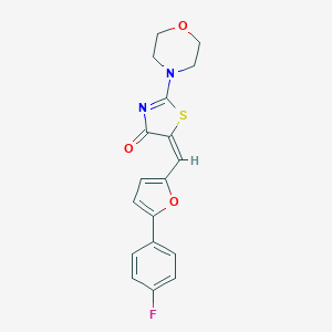 5-{[5-(4-fluorophenyl)-2-furyl]methylene}-2-(4-morpholinyl)-1,3-thiazol-4(5H)-one