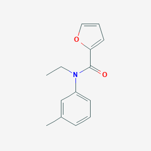 molecular formula C14H15NO2 B417382 N-ethyl-N-(3-methylphenyl)furan-2-carboxamide 
