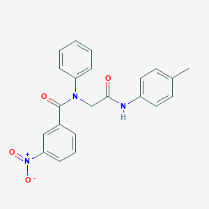 3-nitro-N-{2-[(4-methylphenyl)amino]-2-oxoethyl}-N-phenylbenzamide