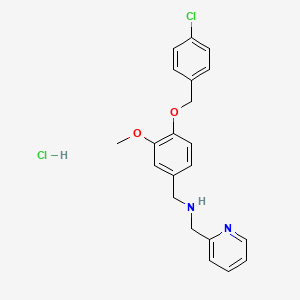 {4-[(4-chlorobenzyl)oxy]-3-methoxybenzyl}(2-pyridinylmethyl)amine hydrochloride