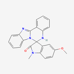 molecular formula C23H18N4O2 B4173997 5'-methoxy-1'-methyl-5H-spiro[benzimidazo[1,2-c]quinazoline-6,3'-indol]-2'(1'H)-one 