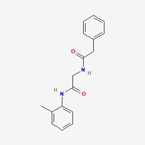 molecular formula C17H18N2O2 B4174003 N~1~-(2-methylphenyl)-N~2~-(phenylacetyl)glycinamide 