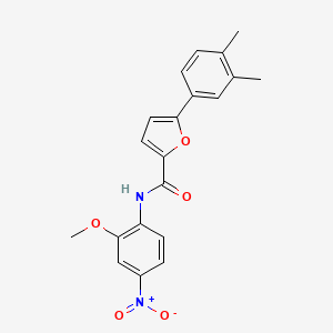 molecular formula C20H18N2O5 B4174028 5-(3,4-dimethylphenyl)-N-(2-methoxy-4-nitrophenyl)-2-furamide 