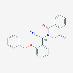 molecular formula C25H22N2O2 B4174071 N-allyl-N-[[2-(benzyloxy)phenyl](cyano)methyl]benzamide 
