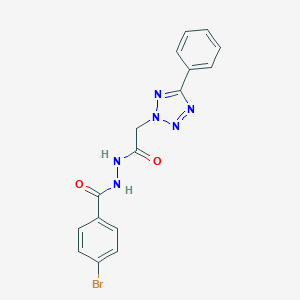N'-[(4-bromophenyl)carbonyl]-2-(5-phenyl-2H-tetraazol-2-yl)acetohydrazide