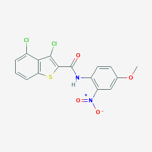 molecular formula C16H10Cl2N2O4S B417412 3,4-Dichloro-N-(4-methoxy-2-nitrophenyl)benzo[b]thiophene-2-carboxamide CAS No. 332382-12-4
