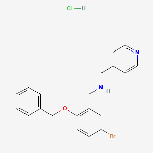 molecular formula C20H20BrClN2O B4174138 [2-(benzyloxy)-5-bromobenzyl](4-pyridinylmethyl)amine hydrochloride 