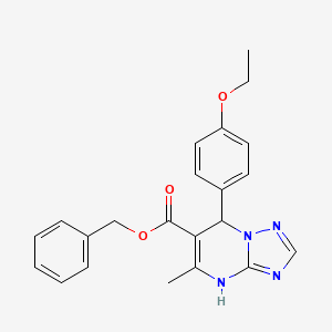 molecular formula C22H22N4O3 B4174154 benzyl 7-(4-ethoxyphenyl)-5-methyl-4,7-dihydro[1,2,4]triazolo[1,5-a]pyrimidine-6-carboxylate 