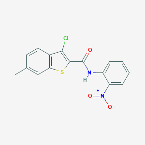 3-chloro-6-methyl-N-(2-nitrophenyl)-1-benzothiophene-2-carboxamide