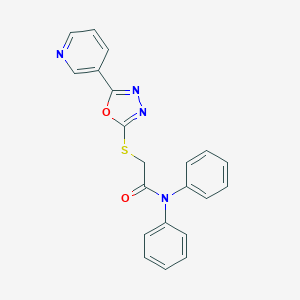 N,N-Diphenyl-2-(5-pyridin-3-yl-[1,3,4]oxadiazol-2-ylsulfanyl)-acetamide