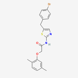 molecular formula C20H19BrN2O2S B4174226 N-[5-(4-bromobenzyl)-1,3-thiazol-2-yl]-2-(2,5-dimethylphenoxy)acetamide 