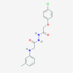 2-(4-chlorophenoxy)-N'-(3-toluidinoacetyl)acetohydrazide