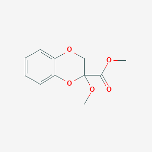 molecular formula C11H12O5 B4174234 methyl 2-methoxy-2,3-dihydro-1,4-benzodioxine-2-carboxylate 