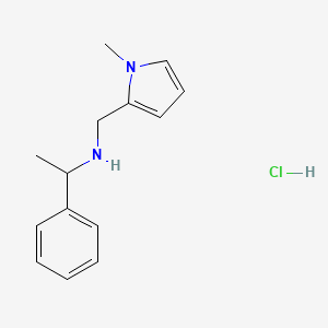 molecular formula C14H19ClN2 B4174242 N-[(1-methyl-1H-pyrrol-2-yl)methyl]-1-phenylethanamine hydrochloride 
