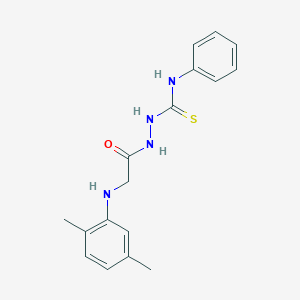 molecular formula C17H20N4OS B417429 1-[[2-(2,5-Dimethylanilino)acetyl]amino]-3-phenylthiourea 