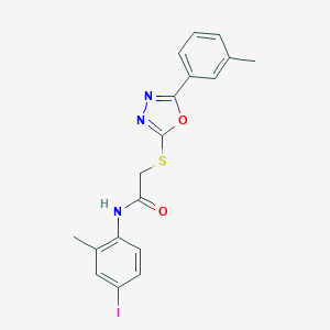 N-(4-Iodo-2-methylphenyl)-2-((5-(m-tolyl)-1,3,4-oxadiazol-2-yl)thio)acetamide