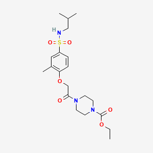 ethyl 4-({4-[(isobutylamino)sulfonyl]-2-methylphenoxy}acetyl)-1-piperazinecarboxylate