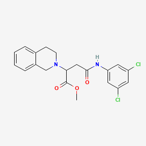 molecular formula C20H20Cl2N2O3 B4174394 methyl 4-[(3,5-dichlorophenyl)amino]-2-(3,4-dihydro-2(1H)-isoquinolinyl)-4-oxobutanoate 