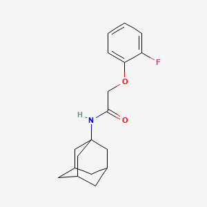 molecular formula C18H22FNO2 B4174521 N-1-adamantyl-2-(2-fluorophenoxy)acetamide 