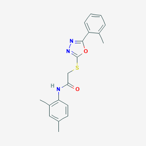 N-(2,4-dimethylphenyl)-2-{[5-(2-methylphenyl)-1,3,4-oxadiazol-2-yl]sulfanyl}acetamide