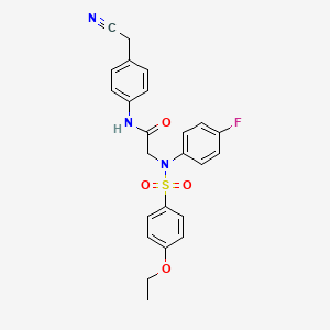 N~1~-[4-(cyanomethyl)phenyl]-N~2~-[(4-ethoxyphenyl)sulfonyl]-N~2~-(4-fluorophenyl)glycinamide