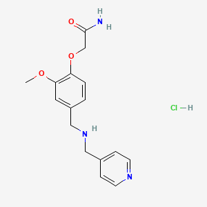 molecular formula C16H20ClN3O3 B4174606 2-(2-methoxy-4-{[(4-pyridinylmethyl)amino]methyl}phenoxy)acetamide hydrochloride 