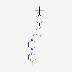 molecular formula C24H34N2O2 B4174702 1-(4-tert-butylphenoxy)-3-[4-(4-methylphenyl)-1-piperazinyl]-2-propanol 
