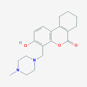 molecular formula C19H24N2O3 B4174707 3-hydroxy-4-[(4-methyl-1-piperazinyl)methyl]-7,8,9,10-tetrahydro-6H-benzo[c]chromen-6-one CAS No. 17792-12-0