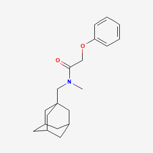 molecular formula C20H27NO2 B4174736 N-(1-adamantylmethyl)-N-methyl-2-phenoxyacetamide 
