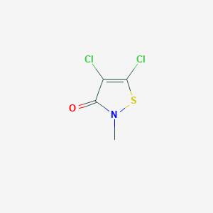 molecular formula C4H3Cl2NOS B041748 4,5-二氯-2-甲基-4-异噻唑啉-3-酮 CAS No. 26542-23-4