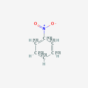 molecular formula C6H5NO2 B041749 硝基苯-13C6 CAS No. 89059-37-0