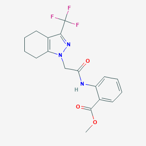 methyl 2-({[3-(trifluoromethyl)-4,5,6,7-tetrahydro-1H-indazol-1-yl]acetyl}amino)benzoate