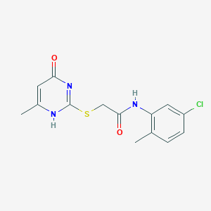 N-(5-chloro-2-methylphenyl)-2-[(6-methyl-4-oxo-1H-pyrimidin-2-yl)sulfanyl]acetamide