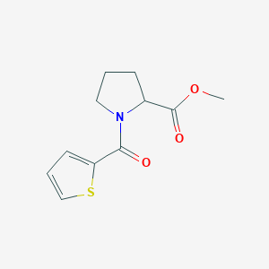 molecular formula C11H13NO3S B4175080 methyl 1-(2-thienylcarbonyl)prolinate 