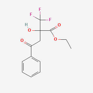 molecular formula C13H13F3O4 B4175105 ethyl 2-hydroxy-4-oxo-4-phenyl-2-(trifluoromethyl)butanoate 