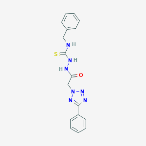 molecular formula C17H17N7OS B417511 1-Benzyl-3-[[2-(5-phenyltetrazol-2-yl)acetyl]amino]thiourea 