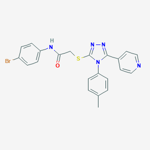 N-(4-bromophenyl)-2-{[4-(4-methylphenyl)-5-(pyridin-4-yl)-4H-1,2,4-triazol-3-yl]sulfanyl}acetamide