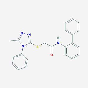 2-[(5-methyl-4-phenyl-1,2,4-triazol-3-yl)sulfanyl]-N-(2-phenylphenyl)acetamide