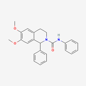 molecular formula C24H24N2O3 B4175177 6,7-dimethoxy-N,1-diphenyl-3,4-dihydro-2(1H)-isoquinolinecarboxamide 